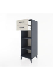 Hyperion Dolap 2 Raflı 2 Çekmeceli 44x44x134 Antrasit-Aytaşı