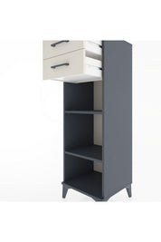 Hyperion Dolap 2 Raflı 2 Çekmeceli 44x44x134 Antrasit-Aytaşı