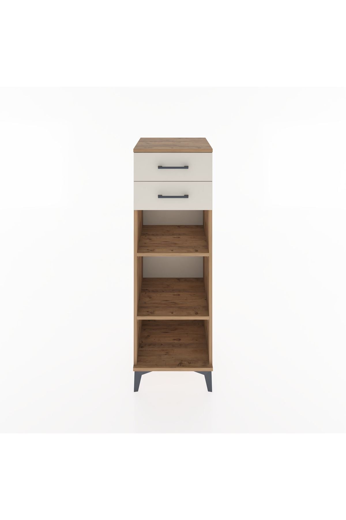 Hyperion Dolap 2 Raflı 2 Çekmeceli 44x44x134 Çam-Aytaşı