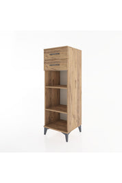 Hyperion Dolap 2 Raflı 2 Çekmeceli 44x44x134 Çam-Çam