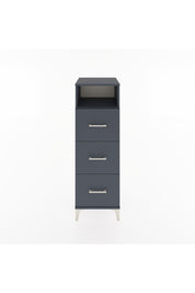 Hyperion Dolap Tek Raflı 3 Çekmeceli 44x44x134 Antrasit-Antrasit
