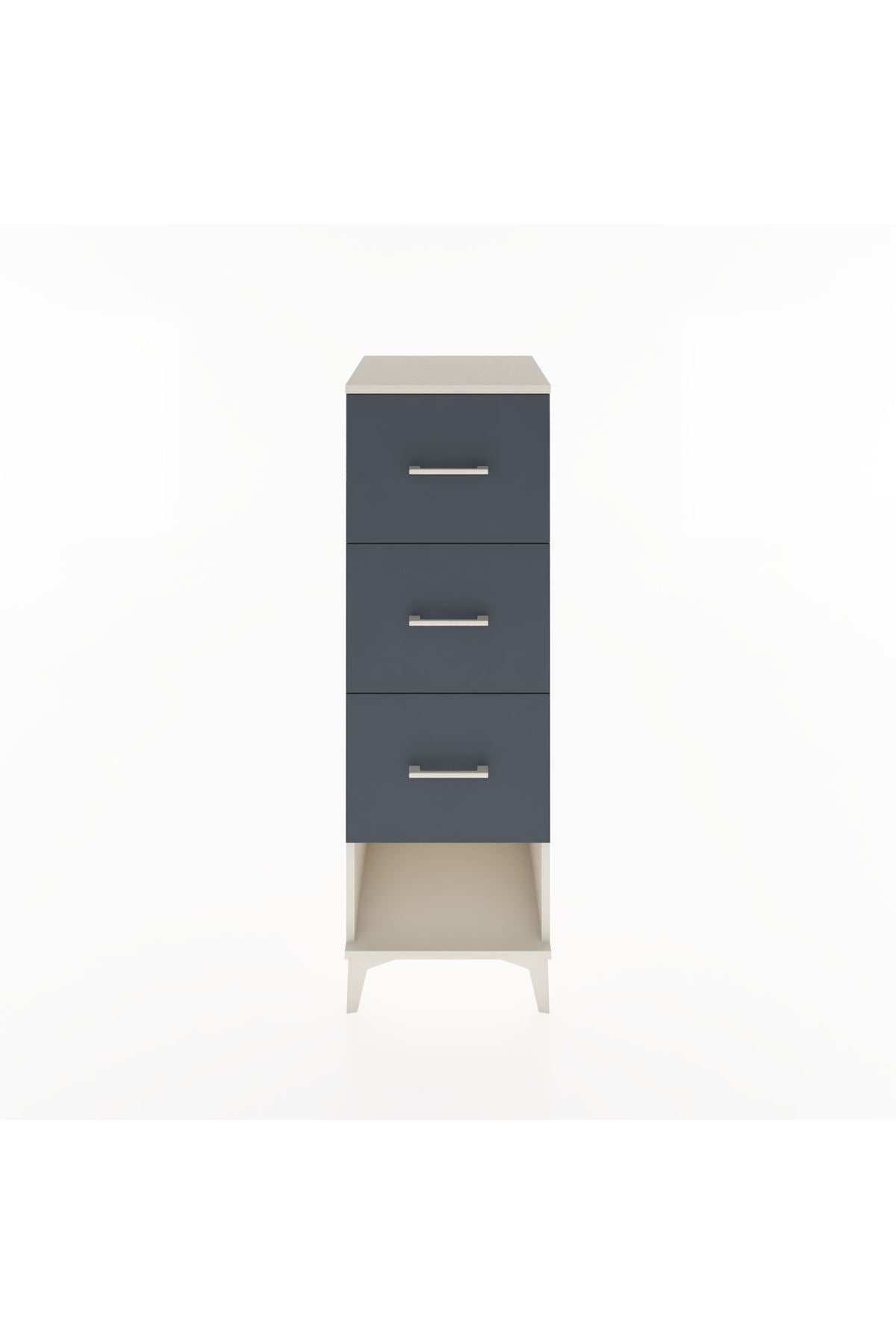 Hyperion Dolap 3 Çekmeceli 44x44x134 Aytaşı-Antrasit