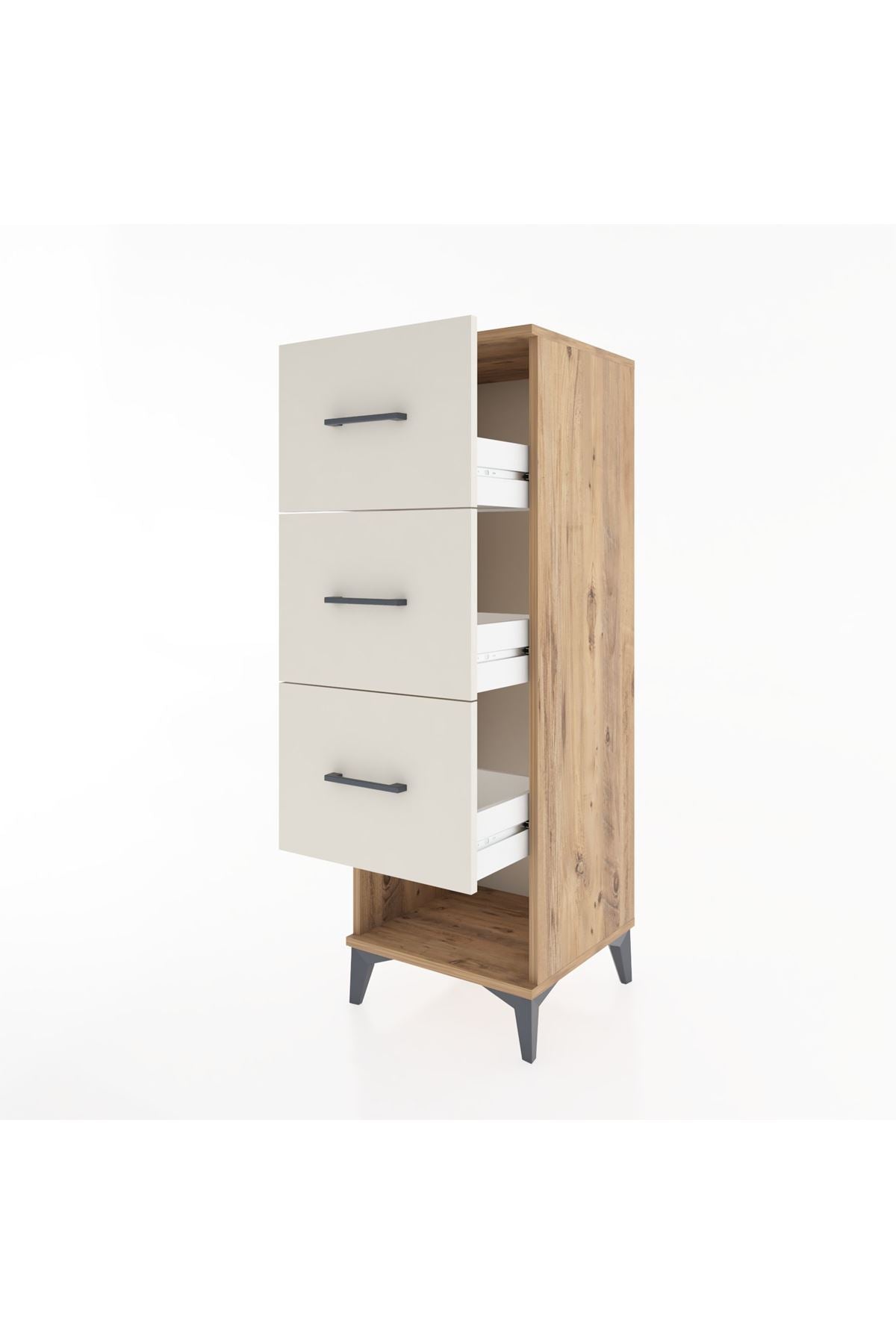 Hyperion Dolap 3 Çekmeceli 44x44x134 Çam-Aytaşı