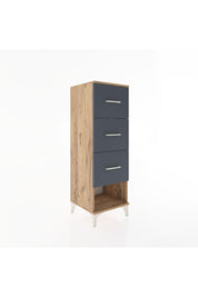 Hyperion Dolap 3 Çekmeceli 44x44x134 Çam-Antrasit