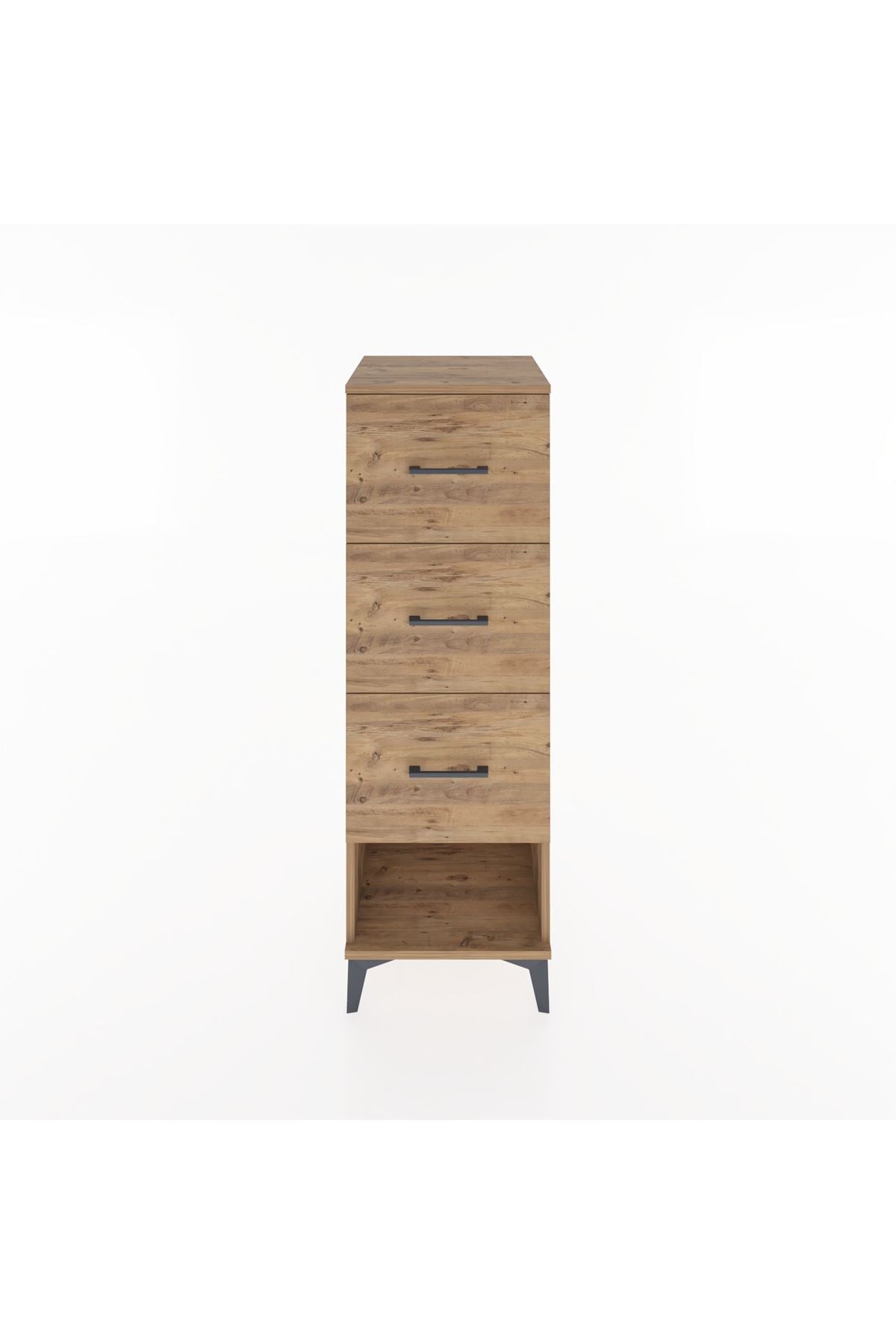 Hyperion Dolap 3 Çekmeceli 44x44x134 Çam-Çam