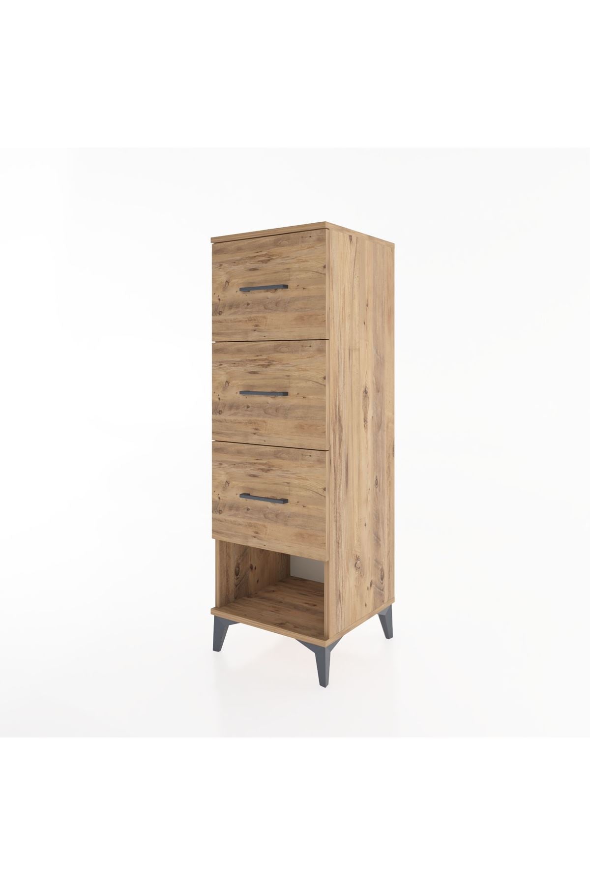 Hyperion Dolap 3 Çekmeceli 44x44x134 Çam-Çam