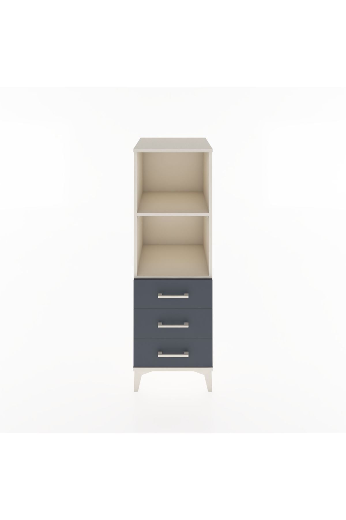 Hyperion Dolap 2 Raflı 3 Çekmeceli 44x44x134 Aytaşı-Antrasit