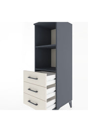 Hyperion Dolap 2 Raflı 3 Çekmeceli 44x44x134 Antrasit-Aytaşı