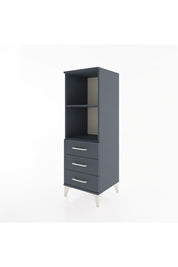 Hyperion Dolap 2 Raflı 3 Çekmeceli 44x44x134 Antrasit-Antrasit