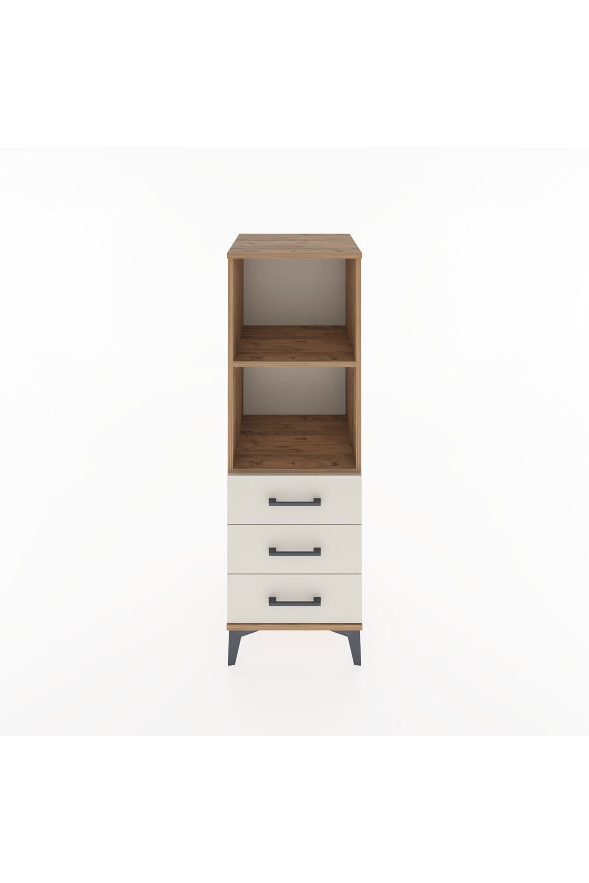 Hyperion Dolap 2 Raflı 3 Çekmeceli 44x44x134 Çam-Aytaşı