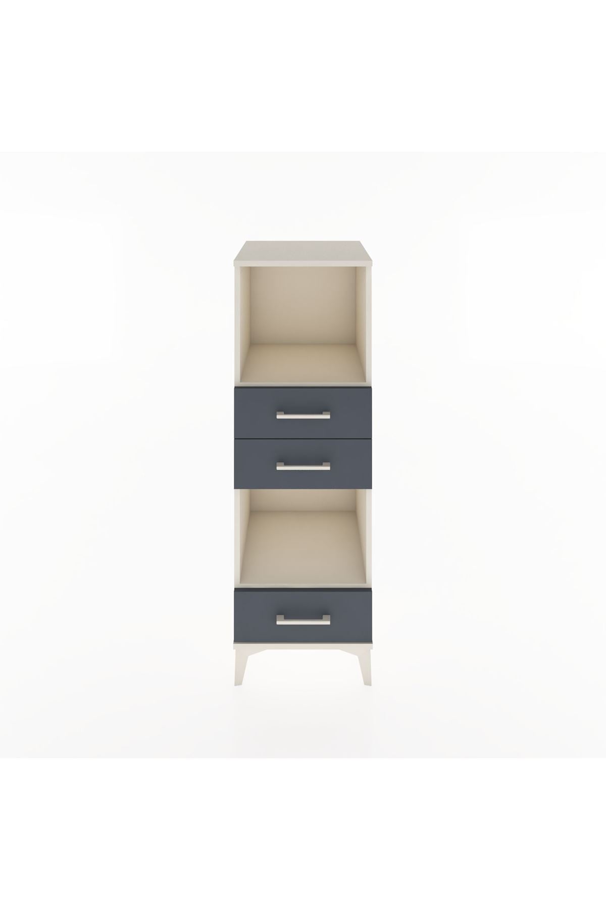 Hyperion Dolap 2 Raflı 3 Çekmeceli 44x44x134 Aytaşı-Antrasit