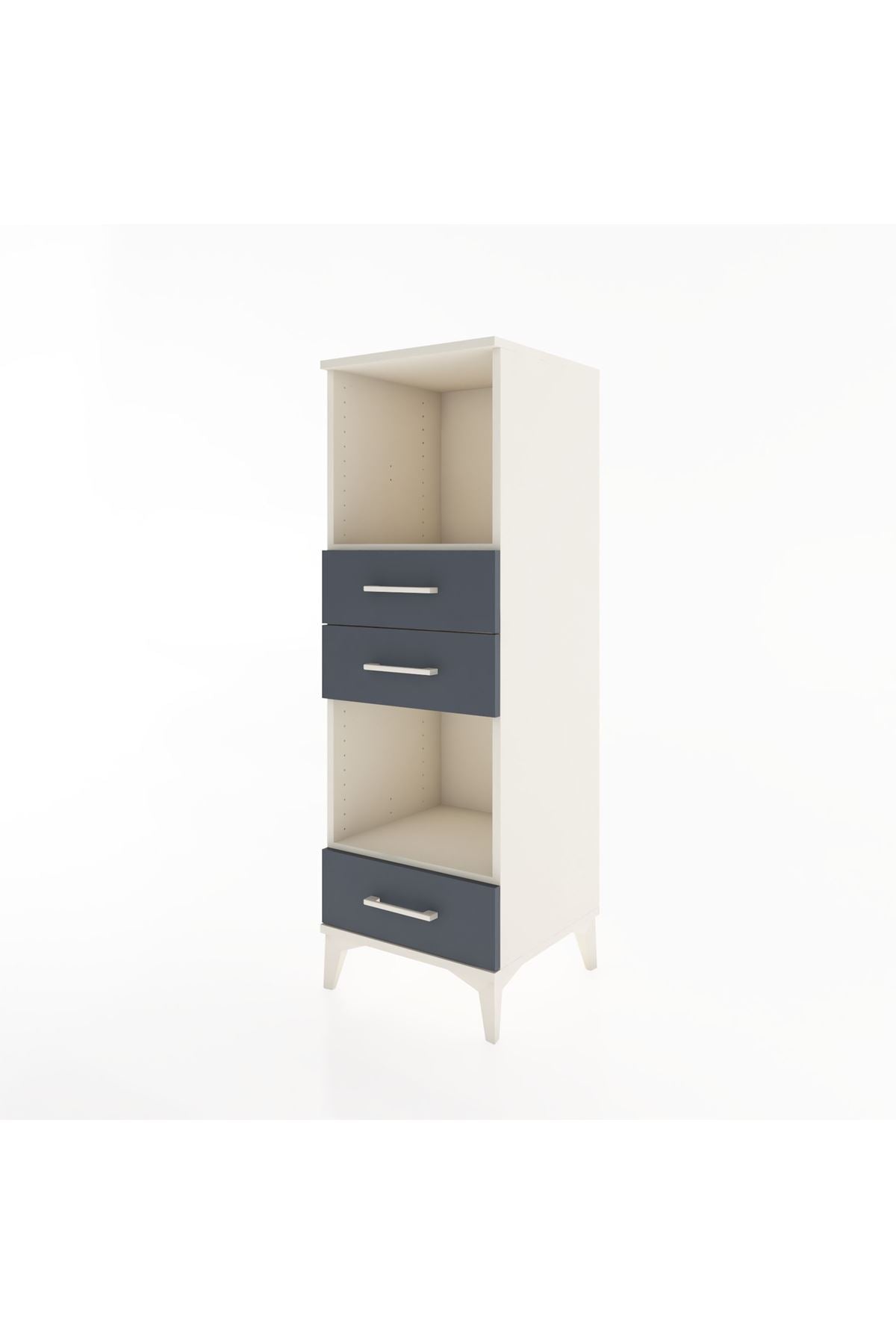 Hyperion Dolap 2 Raflı 3 Çekmeceli 44x44x134 Aytaşı-Antrasit