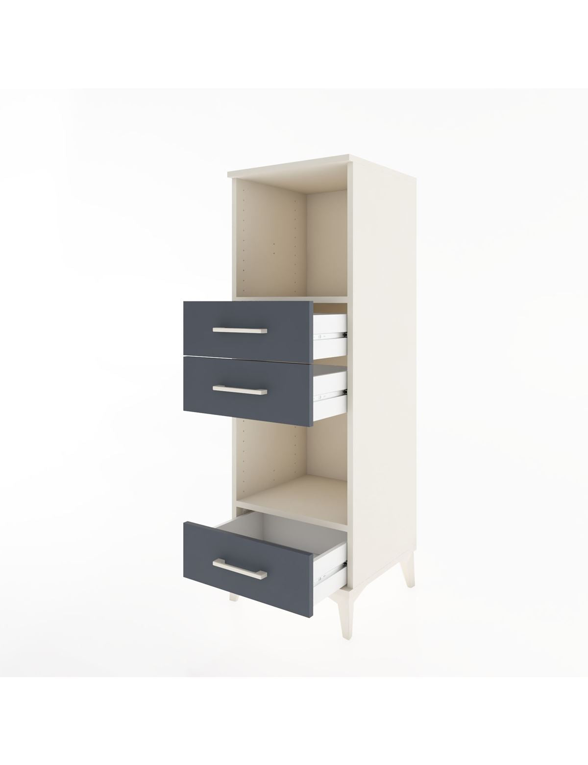 Hyperion Dolap 2 Raflı 3 Çekmeceli 44x44x134 - S49M051V2B