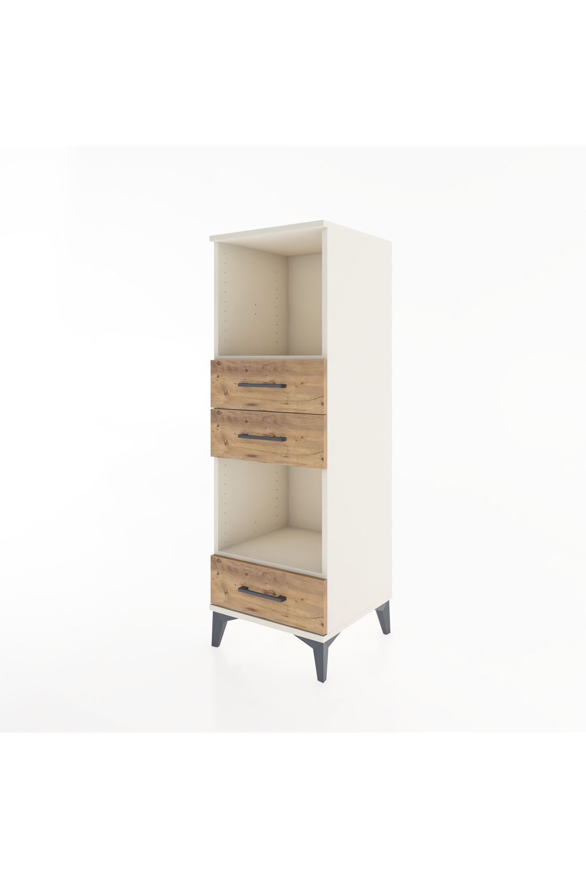 Hyperion Dolap 2 Raflı 3 Çekmeceli 44x44x134 Aytaşı-Çam