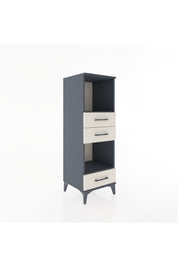 Hyperion Dolap 2 Raflı 3 Çekmeceli 44x44x134 Antrasit-Aytaşı
