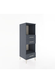 Hyperion Dolap 2 Raflı 3 Çekmeceli 44x44x134 Antrasit-Antrasit