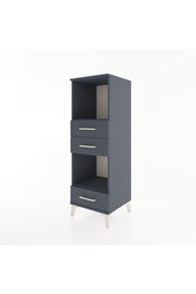 Hyperion Dolap 2 Raflı 3 Çekmeceli 44x44x134 Antrasit-Antrasit