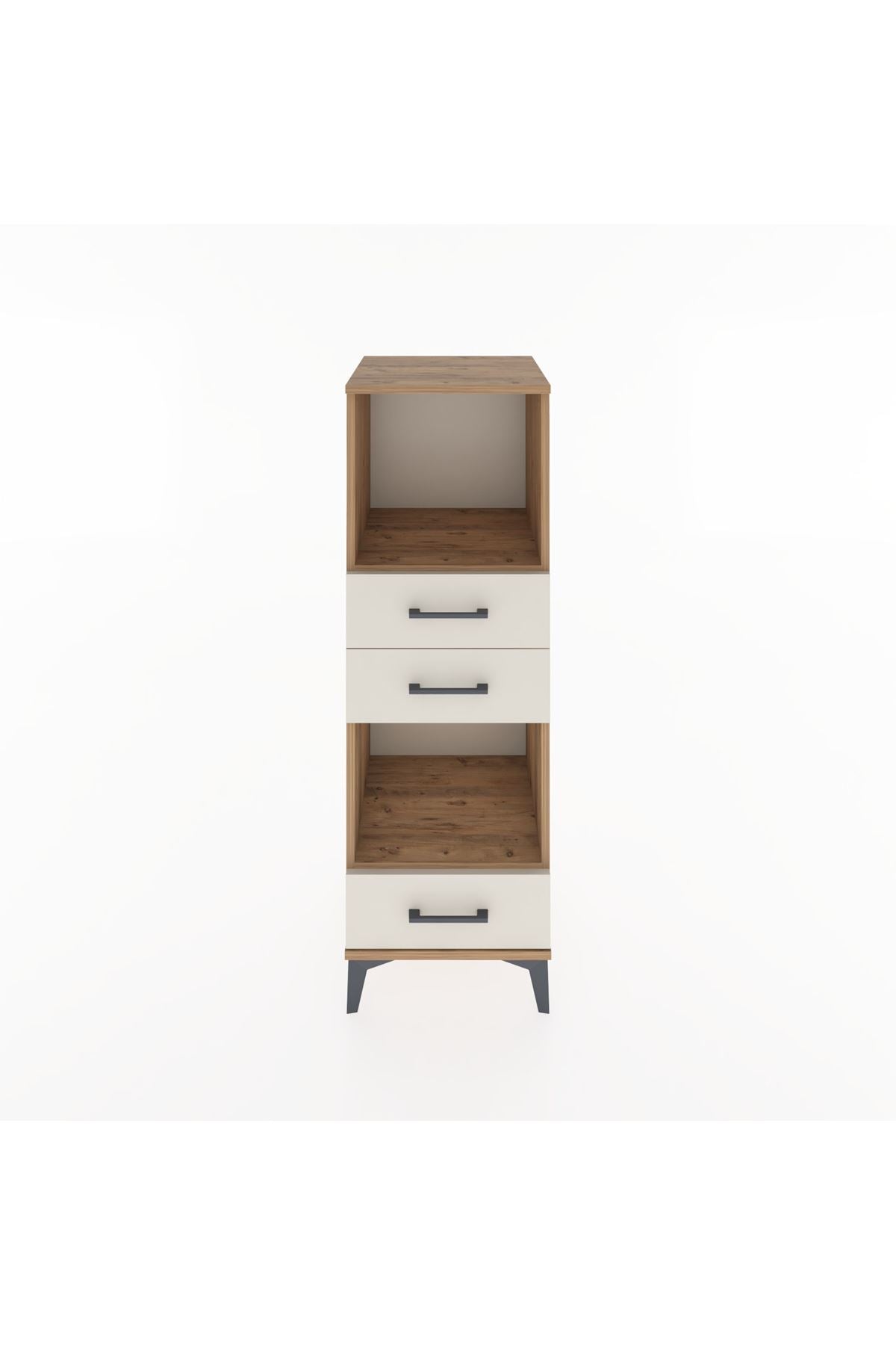 Hyperion Dolap 2 Raflı 3 Çekmeceli 44x44x134 Çam-Aytaşı