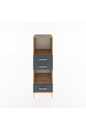 Hyperion Dolap 2 Raflı 3 Çekmeceli 44x44x134 Çam-Antrasit