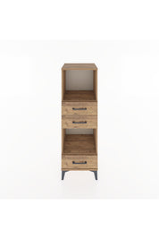 Hyperion Dolap 2 Raflı 3 Çekmeceli 44x44x134 Çam-Çam