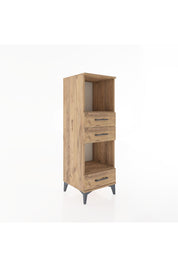 Hyperion Dolap 2 Raflı 3 Çekmeceli 44x44x134 Çam-Çam