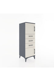 Hyperion Dolap Tek Raflı 3 Çekmeceli 2 Kapaklı 44x44x134 - S49M052V4B