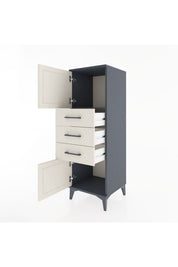 Hyperion Dolap Tek Raflı 3 Çekmeceli 2 Kapaklı 44x44x134 - S49M052V4B