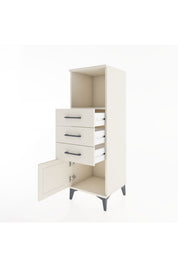 Hyperion Dolap Tek Raflı 3 Çekmeceli Tek Kapaklı 44x44x134