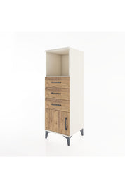 Hyperion Dolap Tek Raflı 3 Çekmeceli Tek Kapaklı 44x44x134 Aytaşı-Çam