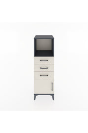 Hyperion Dolap Tek Raflı 3 Çekmeceli Tek Kapaklı 44x44x134 Antrasit-Aytaşı