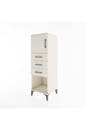 Hyperion Dolap Tek Raflı 3 Çekmeceli Tek Kapaklı 44x44x134 Aytaşı-Aytaşı
