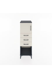 Hyperion Dolap Tek Raflı 3 Çekmeceli Tek Kapaklı 44x44x134 Antrasit-Aytaşı