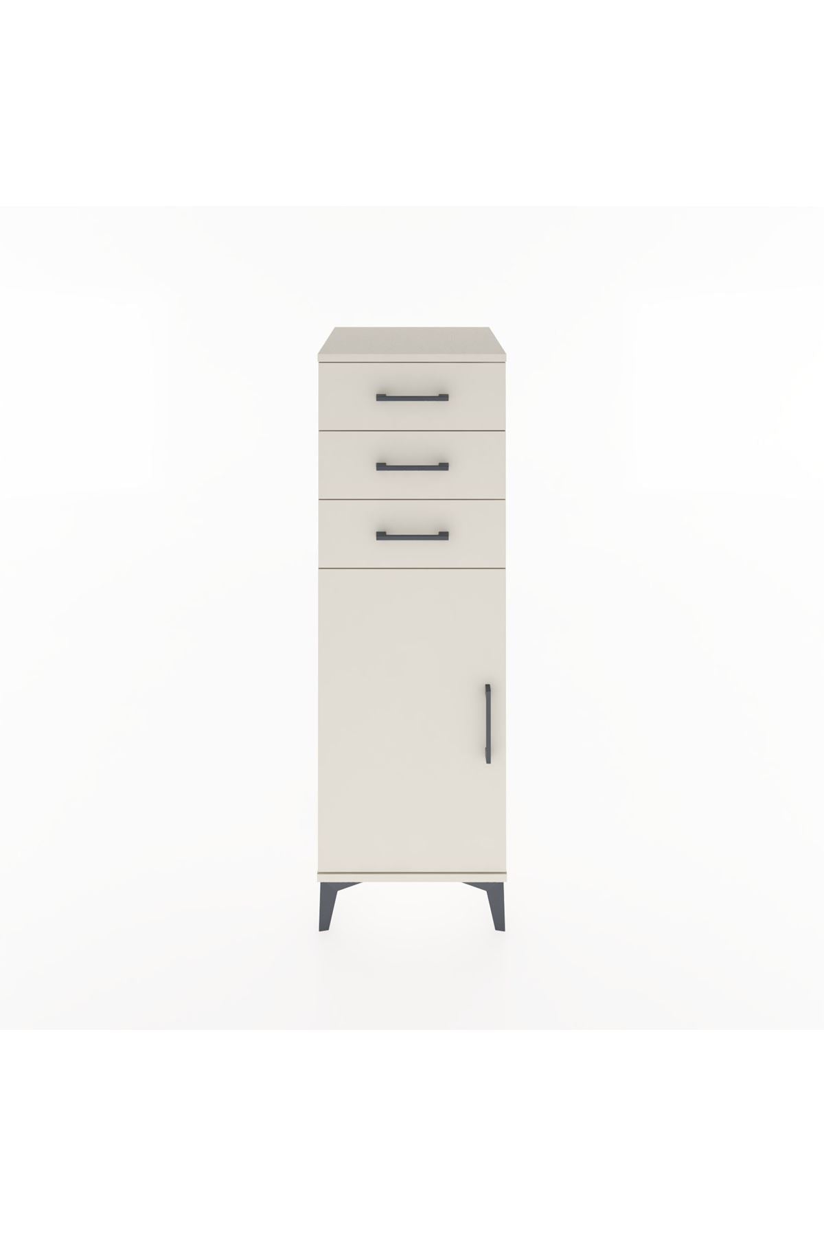 Hyperion Dolap 3 Çekmeceli Tek Kapaklı 44x44x134 Aytaşı-Aytaşı