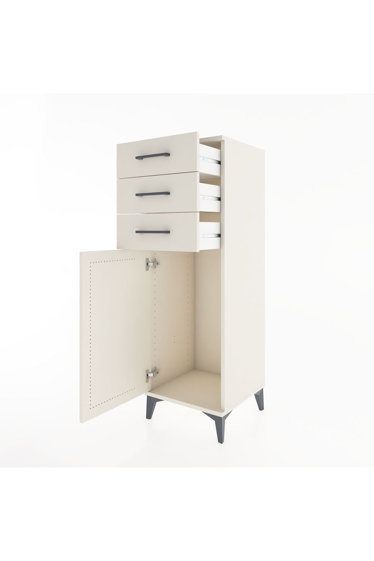 Hyperion Dolap 3 Çekmeceli Tek Kapaklı 44x44x134 Aytaşı-Aytaşı