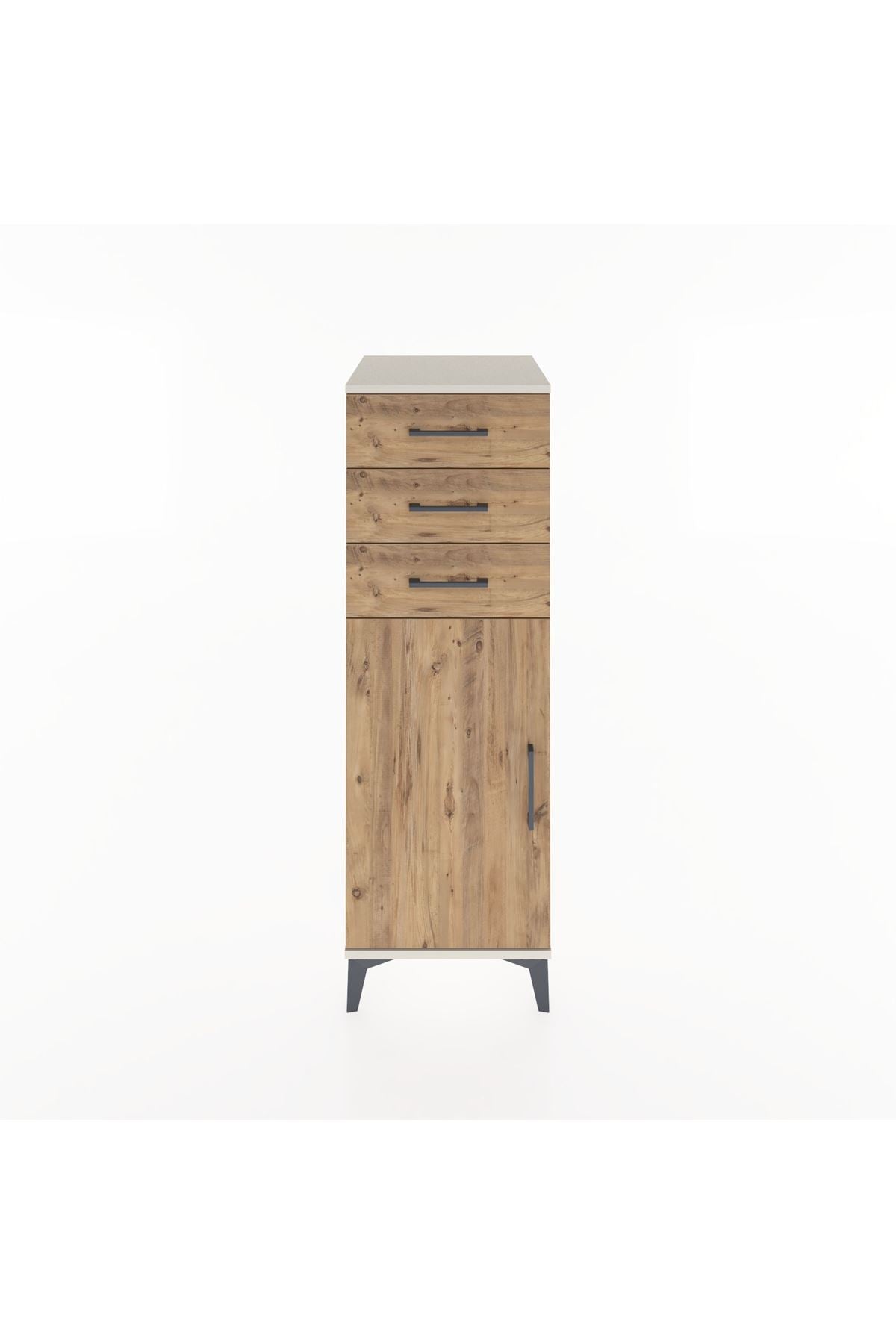 Hyperion Dolap 3 Çekmeceli Tek Kapaklı 44x44x134 Aytaşı-Çam