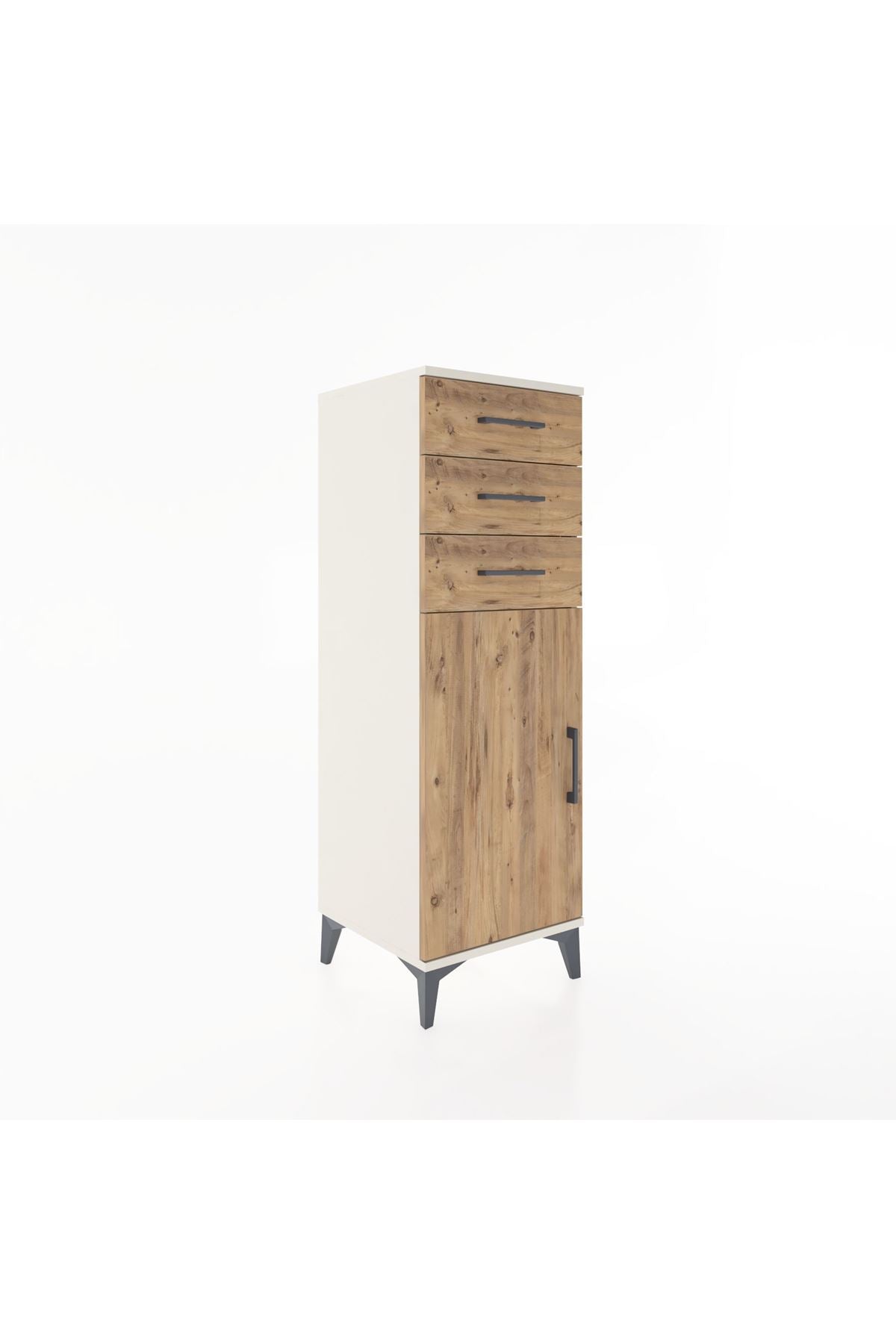 Hyperion Dolap 3 Çekmeceli Tek Kapaklı 44x44x134 Aytaşı-Çam