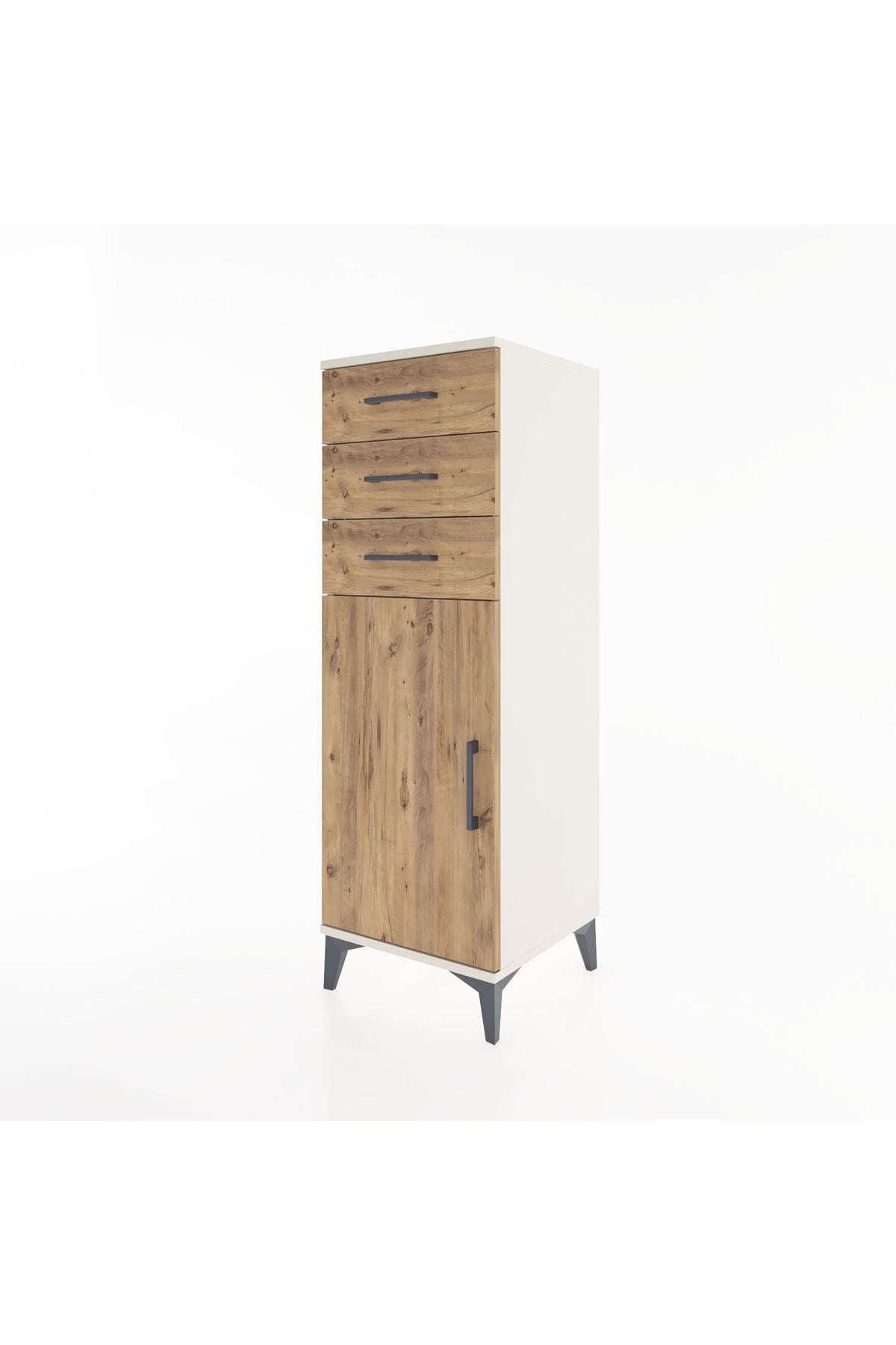 Hyperion Dolap 3 Çekmeceli Tek Kapaklı 44x44x134 Aytaşı-Çam