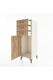 Hyperion Dolap 3 Çekmeceli Tek Kapaklı 44x44x134 Aytaşı-Çam