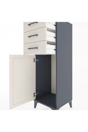 Hyperion Dolap 3 Çekmeceli Tek Kapaklı 44x44x134 Antrasit-Aytaşı