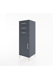 Hyperion Dolap 3 Çekmeceli Tek Kapaklı 44x44x134 Antrasit-Antrasit