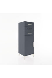 Hyperion Dolap 3 Çekmeceli Tek Kapaklı 44x44x134 Antrasit-Antrasit