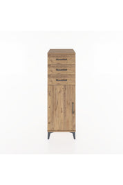 Hyperion Dolap 3 Çekmeceli Tek Kapaklı 44x44x134 Çam-Çam