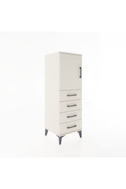 Hyperion Dolap 2 Raflı 4 Çekmeceli Tek Kapaklı 44x44x134 Aytaşı-Aytaşı