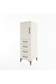 Hyperion Dolap 2 Raflı 4 Çekmeceli Tek Kapaklı 44x44x134 Aytaşı-Aytaşı