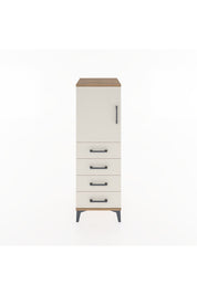 Hyperion Dolap 2 Raflı 4 Çekmeceli Tek Kapaklı 44x44x134 Çam-Aytaşı