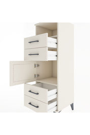 Hyperion Dolap 2 Raflı 4 Çekmeceli Tek Kapaklı 44x44x134 Aytaşı-Aytaşı