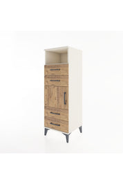 Hyperion Dolap 2 Raflı 4 Çekmeceli Tek Kapaklı 44x44x134 Aytaşı-Çam