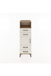 Hyperion Dolap 2 Raflı 4 Çekmeceli Tek Kapaklı 44x44x134 Çam-Aytaşı