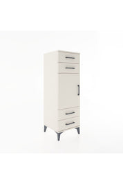 Hyperion Dolap 2 Raflı 4 Çekmeceli Tek Kapaklı 44x44x134 Aytaşı-Aytaşı