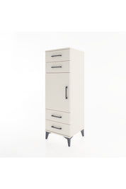 Hyperion Dolap 2 Raflı 4 Çekmeceli Tek Kapaklı 44x44x134 Aytaşı-Aytaşı